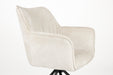 Draaibare Eetkamerstoel Kodak Polyester Beige 62x66 cm-Eetkamerstoelen-Creating Home