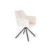 Draaibare Eetkamerstoel Kodak Polyester Beige 62x66 cm-Eetkamerstoelen-Creating Home