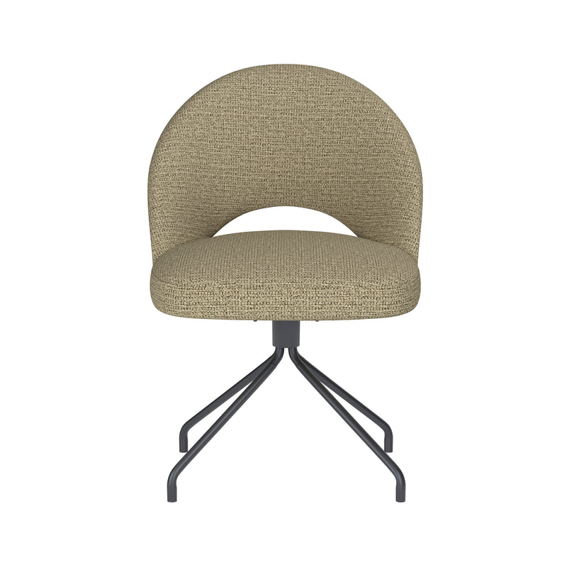 Draaibare Eetkamerstoel Mick Groen Polyester Groen-Eetkamerstoelen-Creating Home