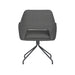 Draaibare Eetkamerstoel Mos Grijs Polyester Grijs 59x59 cm-Eetkamerstoelen-Creating Home