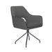 Draaibare Eetkamerstoel Mos Grijs Polyester Grijs 59x59 cm-Eetkamerstoelen-Creating Home