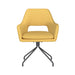 Draaibare Eetkamerstoel Mos Ochre Polyester Geel 59x59 cm-Eetkamerstoelen-Creating Home