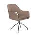 Draaibare Eetkamerstoel Mos Taupe Polyester Taupe 59x59 cm-Eetkamerstoelen-Creating Home
