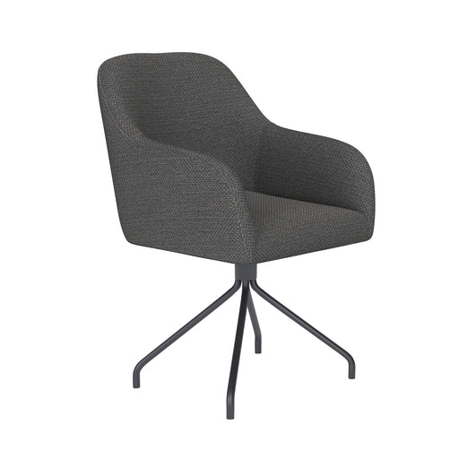 Draaibare Eetkamerstoel Otis Grijs Polyester Grijs 62x59-Eetkamerstoelen-Creating Home