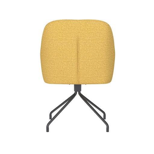 Draaibare Eetkamerstoel Otis Ochre Polyester Geel 62x59 cm-Eetkamerstoelen-Creating Home
