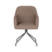 Draaibare Eetkamerstoel Otis Taupe Polyester Taupe-Eetkamerstoelen-Creating Home