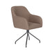 Draaibare Eetkamerstoel Otis Taupe Polyester Taupe-Eetkamerstoelen-Creating Home