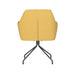 Draaibare Eetkamerstoel Pete Ochre Polyester Geel 62x63 cm-Eetkamerstoelen-Creating Home