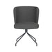 Draaibare Eetkamerstoel Stan Grijs Polyester Grijs 57x53 cm-Eetkamerstoelen-Creating Home