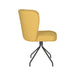 Draaibare Eetkamerstoel Stan Ochre Polyester Geel 57x53 cm-Eetkamerstoelen-Creating Home