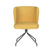 Draaibare Eetkamerstoel Stan Ochre Polyester Geel 57x53 cm-Eetkamerstoelen-Creating Home