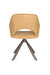 Draaibare Eetkamerstoel Toye Ochre Polyester Geel 68x45 cm-Eetkamerstoelen-Creating Home
