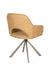 Draaibare Eetkamerstoel Toye Ochre Polyester Geel 68x45 cm-Eetkamerstoelen-Creating Home