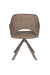 Draaibare Eetkamerstoel Toye Polyester Bruin 68x61 cm-Eetkamerstoelen-Creating Home