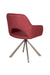 Draaibare Eetkamerstoel Toye Polyester Rood 68x61 cm-Eetkamerstoelen-Creating Home