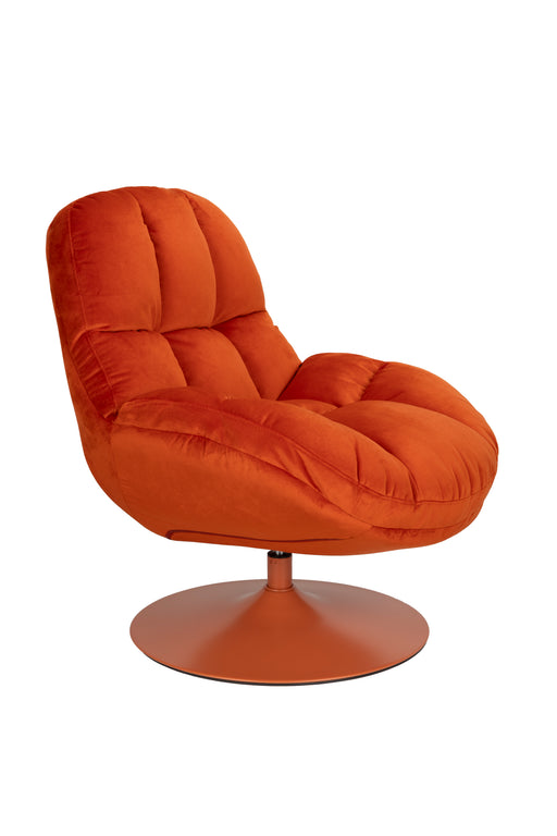 Draaibare Fauteuil Beefy Polyester Oranje 84.5x76.5 cm-Fauteuils-Creating Home