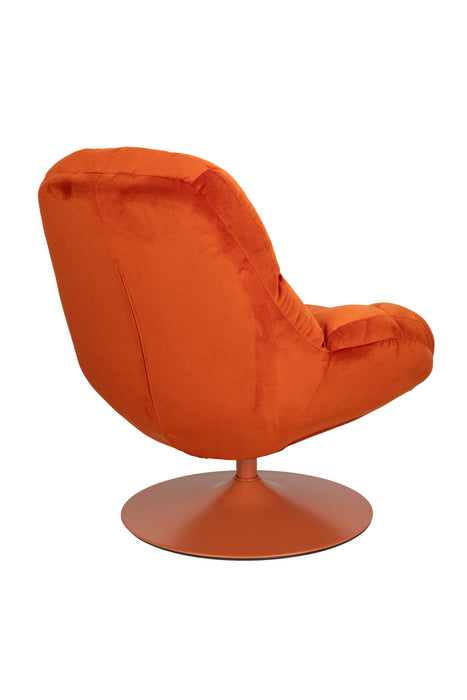 Fauteuil Beefy Lounge Chair Polyester, Metaal Oranje, sfeerbeeld 6