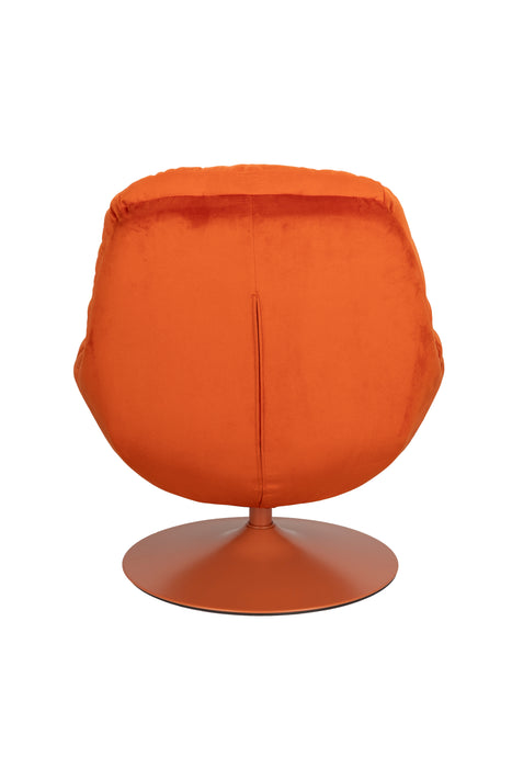 Fauteuil Beefy Lounge Chair Polyester, Metaal Oranje, sfeerbeeld 9