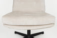 Draaibare Fauteuil Kai Off Polyester Wit 75.5x72 cm-Fauteuils-Creating Home