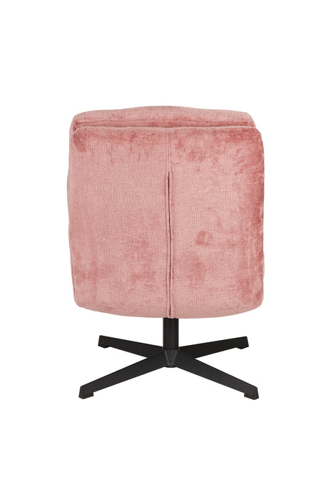 Draaibare Fauteuil Kai Polyester Roze 75.5x72 cm-Fauteuils-Creating Home