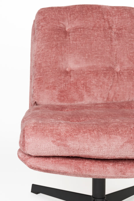 Draaibare Fauteuil Kai Polyester Roze 75.5x72 cm-Fauteuils-Creating Home