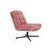Draaibare Fauteuil Kai Polyester Roze 75.5x72 cm-Fauteuils-Creating Home