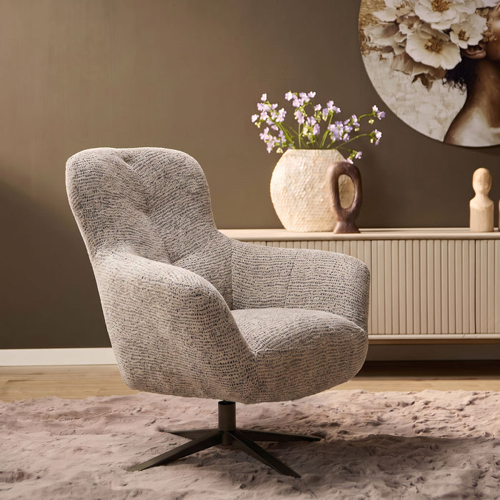 Draaibare Fauteuil Nena Bruin