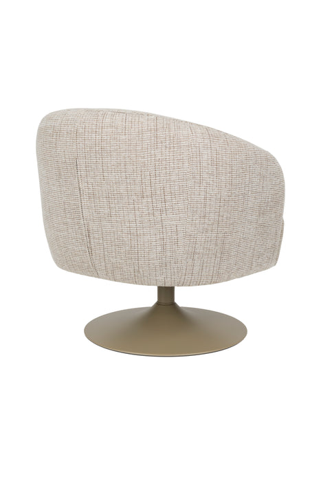 Draaibare Fauteuil Renate Polyester Bruin 75x75 cm-Fauteuils-Creating Home