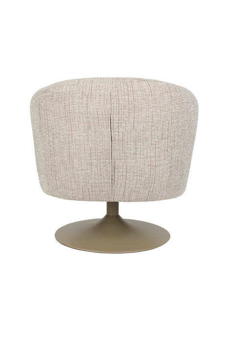 Draaibare Fauteuil Renate Polyester Bruin 75x75 cm-Fauteuils-Creating Home