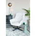 Draaibare Fauteuil Yuki Off Polyester Wit 84.5x73 cm-Fauteuils-Creating Home