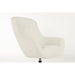 Draaibare Fauteuil Yuki Off Polyester Wit 84.5x73 cm-Fauteuils-Creating Home