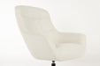 Draaibare Fauteuil Yuki Off Polyester Wit 84.5x73 cm-Fauteuils-Creating Home