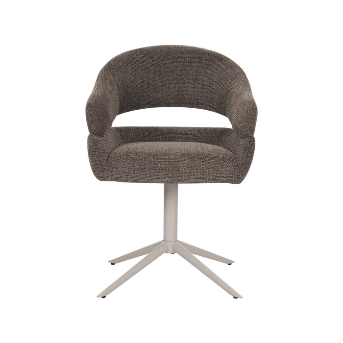 Draaibare eetkamerstoel Lily Bruin-Eetkamerstoelen-Creating Home