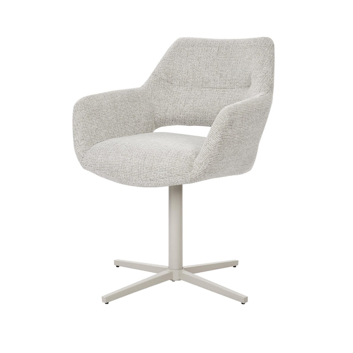 Draaibare eetkamerstoel Lux Beige-Eetkamerstoelen-Creating Home