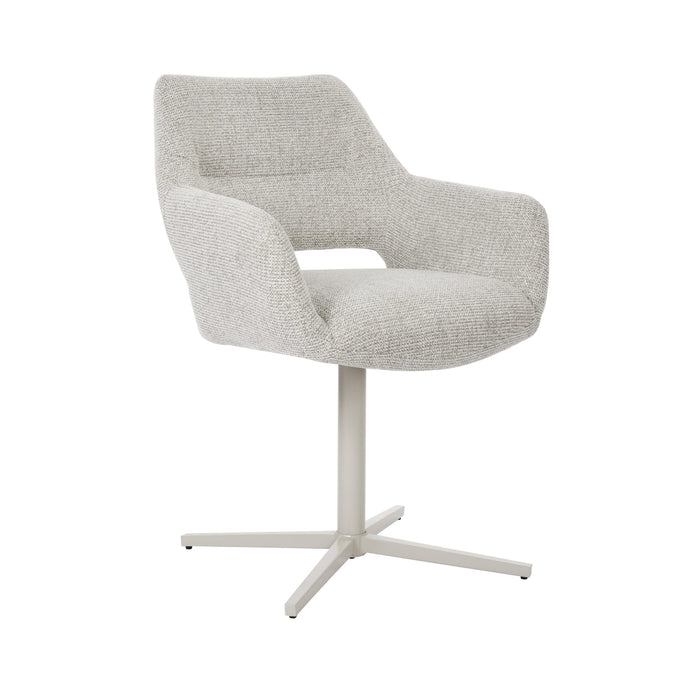 Draaibare eetkamerstoel Lux Beige-Eetkamerstoelen-Creating Home