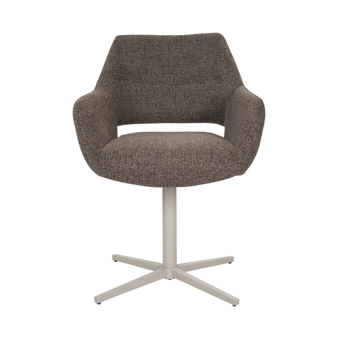 Draaibare eetkamerstoel Lux Bruin-Eetkamerstoelen-Creating Home