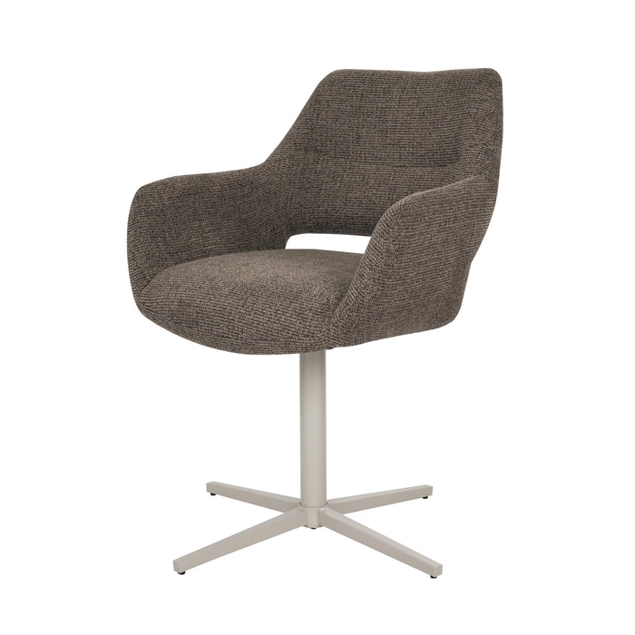 Draaibare eetkamerstoel Lux Bruin-Eetkamerstoelen-Creating Home