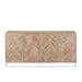 Dressoir 4-deurs Zigzag Hout/Metaal Naturel/Wit 42x180x86 cm-Dressoirs-J-Line