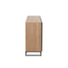nan Dressoir 4-deurs Zigzag Hout/Metaal Naturel/Zwart-Dressoirs-J-Line
