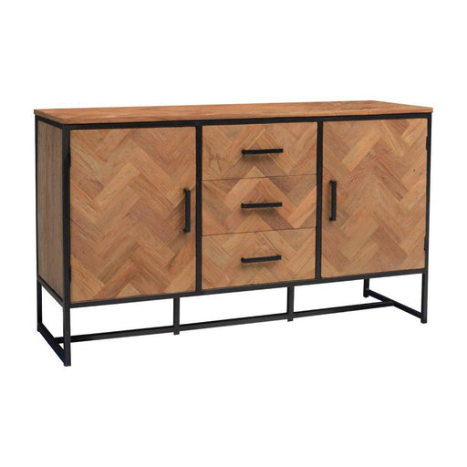 Dressoir Accent Teakhout Naturel hout 145x45x85 cm-Livingfurn