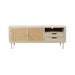 Dressoir Amaya MDF, Metaal Beige 38x150 cm-Dressoirs-Creating Home