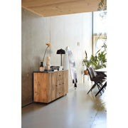 Dressoir Brix Eettafel Mangohout Naturel hout 143x45 cm-Dressoirs-Livingfurn