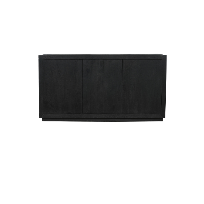 Dressoir Brussel Zwart 3 deurs 150 cm 150x45x80 cm-Dressoirs-Starfurn
