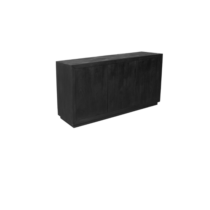 Dressoir Brussel Zwart 3 deurs 150 cm 150x45x80 cm-Dressoirs-Starfurn