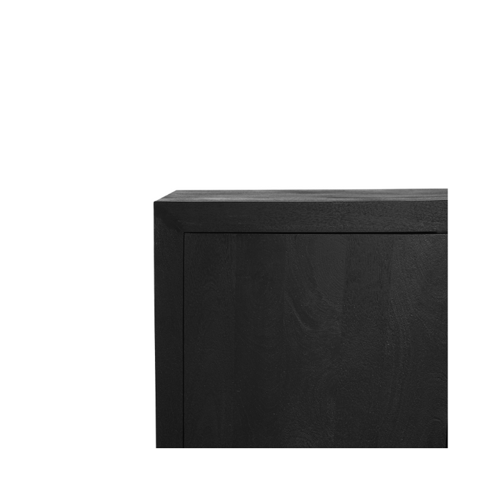 Dressoir Brussel Zwart 4 deurs 200 cm 200x45x80 cm-Dressoirs-Starfurn