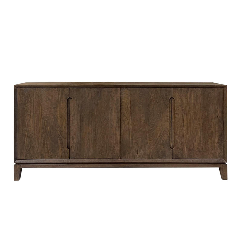 Dressoir Cortez Mangohout Bruin 190x40 cm-Dressoirs-Livingfurn