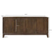 Dressoir Cortez Mangohout Bruin 40x190x85 cm-Dressoirs-Livingfurn