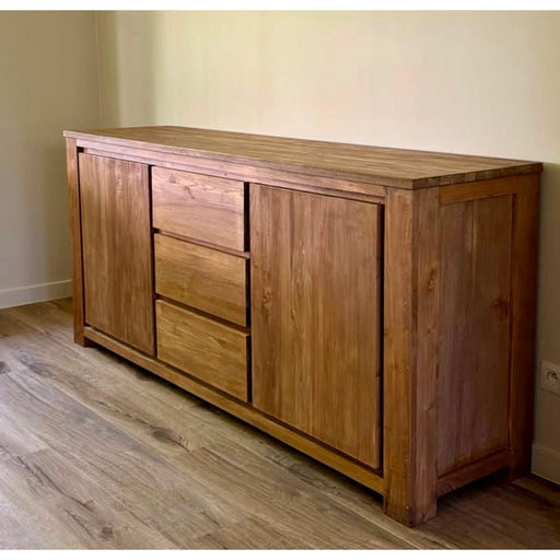 Dressoir DK Lierop Teakhout Naturel hout 200x50x90 cm-Dressoirs-Livingfurn