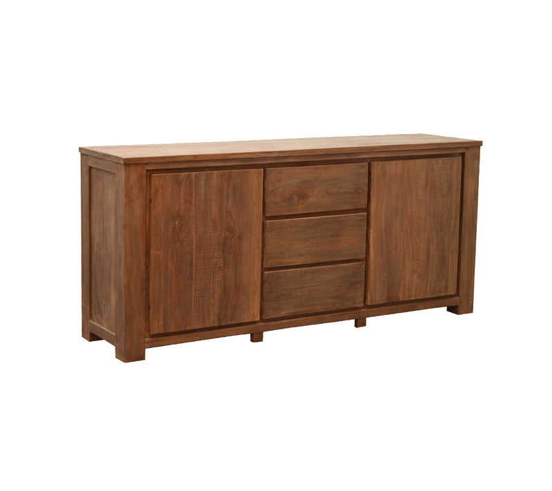 Dressoir DK Lierop Teakhout Naturel hout 200x50x90 cm-Dressoirs-Livingfurn