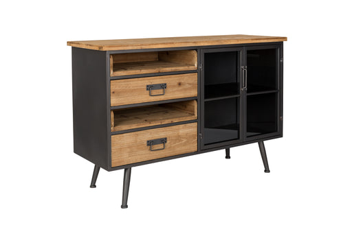 Dressoir Damian Fir hout, Metaal Multicolour 40x113 cm-Dressoirs-Creating Home